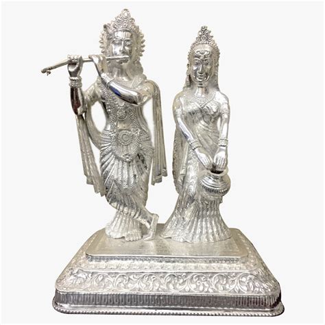 Silver Radha Krishan Murti At Rs 250000piece Silver God Idols Id