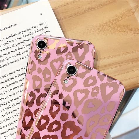 Gimfun Luxury Pink Leopard Phone Case For Iphone Tweggo