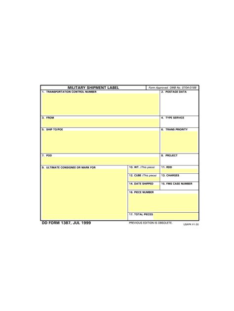 Dd Form 1387 Fill Out And Sign Online Dochub