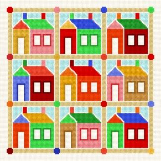 Looking for your next counted cross stitch project? School House Quilt - 2 Cross Stitch Pattern other