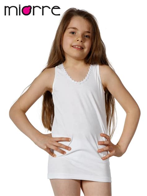 miorre oem enfants collection de sous vêtements fille Élégante emboidery détaillé blanc 100