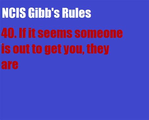Gibbs Rules 40 Ncis Gibbs Rules Gibbs Rules Ncis