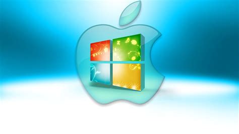 Apple And Microsoft Windows Logos Computer Apple Logo Mac Emblem
