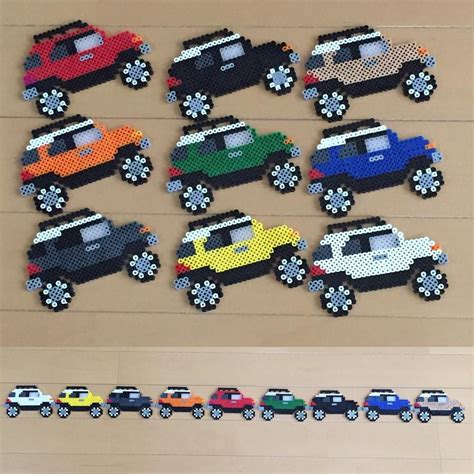 Cars perler beads by yama.09.23 | Perler beads, Pearler bead patterns