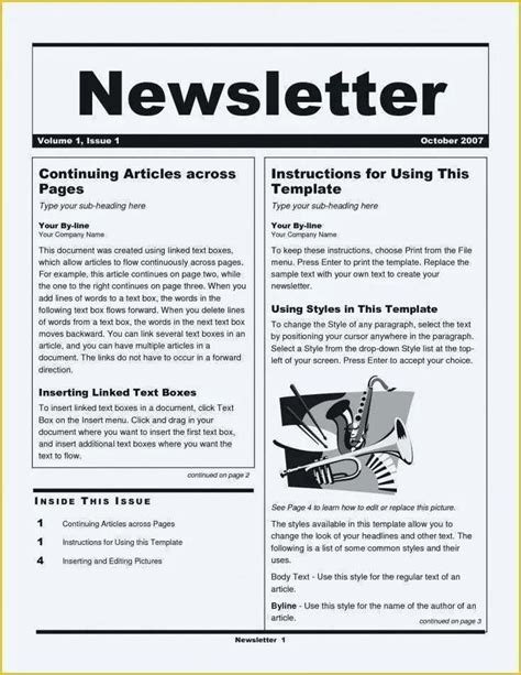 Free Employee Newsletter Templates For 2023 Free Sample Example