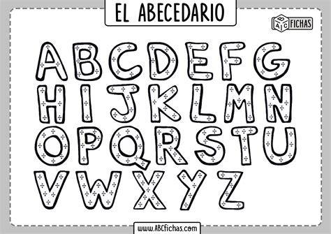 Abecedario Para Colorear Y Pintar Abc Fichas