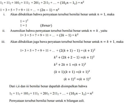 110 Contoh Soal Induksi Matematika Kelas 11 Beserta Jawabannya Pdf