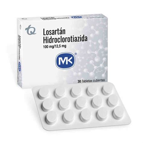 Droguería La Economía Losartan Hct Mk 100125 Mg Caja X 30 Tabletas Cubiertas