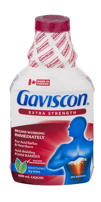 However, the number and spatial distribution of reflux events within the oesophagus are similar. Buy Gaviscon Extra Strength Soothing Liquid Icy Mint from ...
