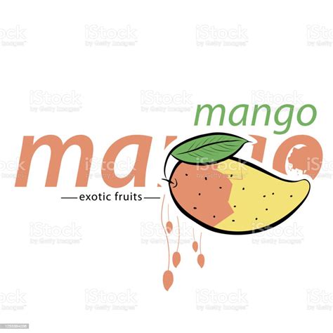 Mango Fresh Fruit One Of The Symbols Of Vegetarion And Organic Food
