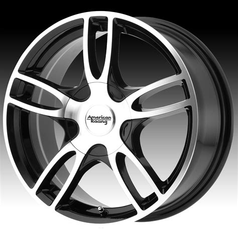 American Racing Ar919 Machined Black Custom Wheels Rims Ar Perform