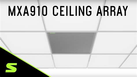 The new shure mxa910 with intellimix is the next evolution of the world's leading ceiling array microphone solution. MXA910 - The Microflex® Advance™ MXA910 Ceiling Array ...
