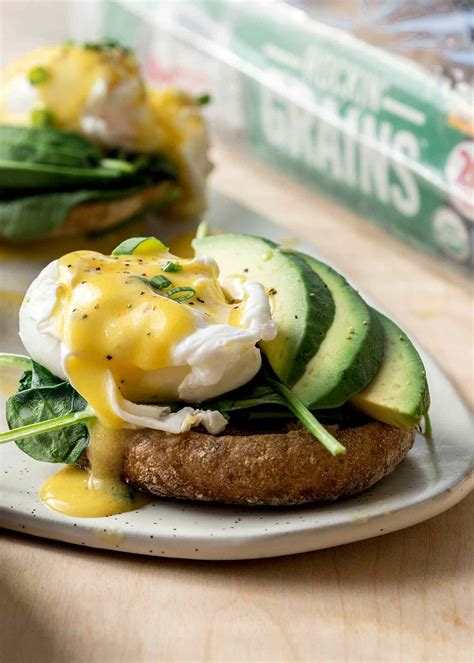 Vegetarian Eggs Benedict With Spinach And Avocado Recipe