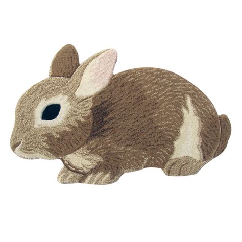 Shop Cute Bunny Rabbit Wool Rug 2 X 3 Free Shipping Today