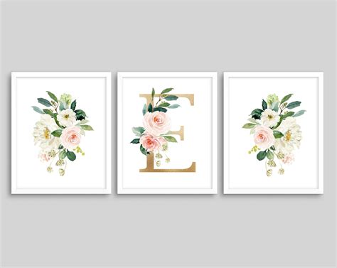 No matter how successful a lady is in business or some other sphere of life, the most. Floral Name Sign for Nursery Girl Blush Decor Initial ...