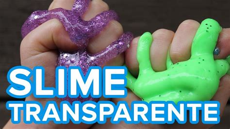 Cómo hacer slime casero Slime sin bórax y transparente para niños