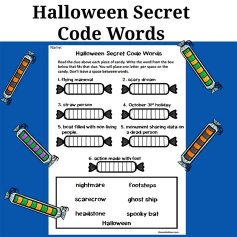 Halloween Secret Code Words Printable Set Jdaniel4s Mom