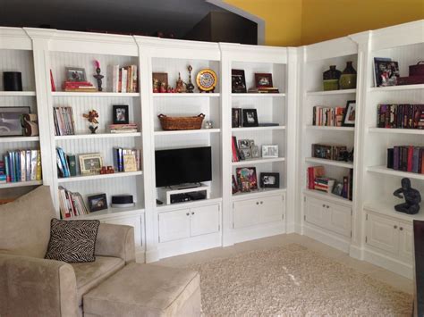 Revamp Your Living Room With A Stylish Built In Bookshelf Around Tv