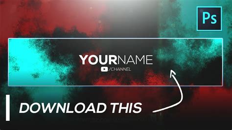 Youtube Channel Art Template Psd Free Download Use Our Youtube Banner