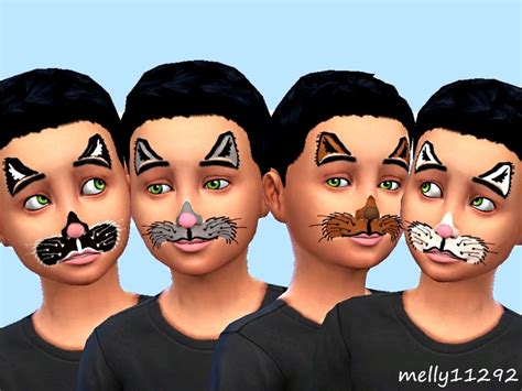 Kids Face Paint The Sims 4 By Melly11292 Kids Love 4 Cc Finds