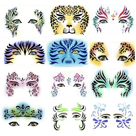 Face Painting Stencils Printable Printable World Holiday