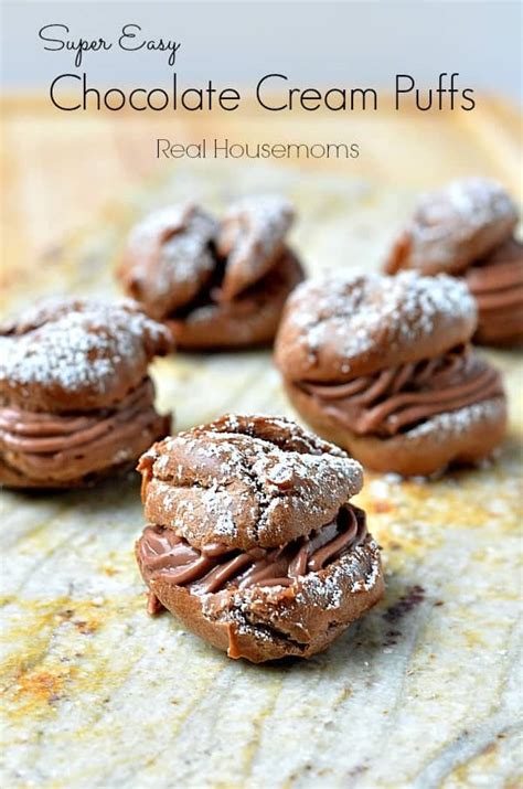 super easy chocolate cream puffs ⋆ real housemoms