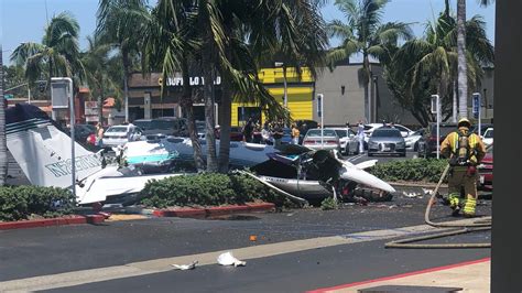 Five Killed When Small Plane Crashes In California Parking Lot