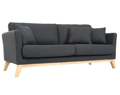 5sitz 4sitz 3sitz 2sitz sofa stoff. Sofa skandinavisch 3 Plätze Dunkelgrau Holzbeine OSLO - Zoom | Sofa skandinavisch, Sofa, Oslo