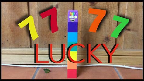 Numberblocks Lucky Number 7 Stop Motion Youtube