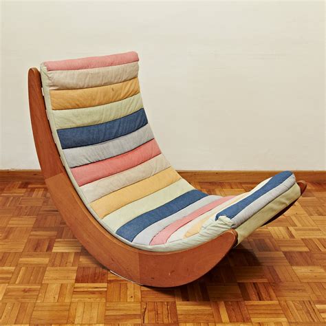 Original k1 cone chairs design blue red by verner panton, denmark 1950s. Verner Panton Relaxer Chair for Rosenthal, circa 1970 at ...