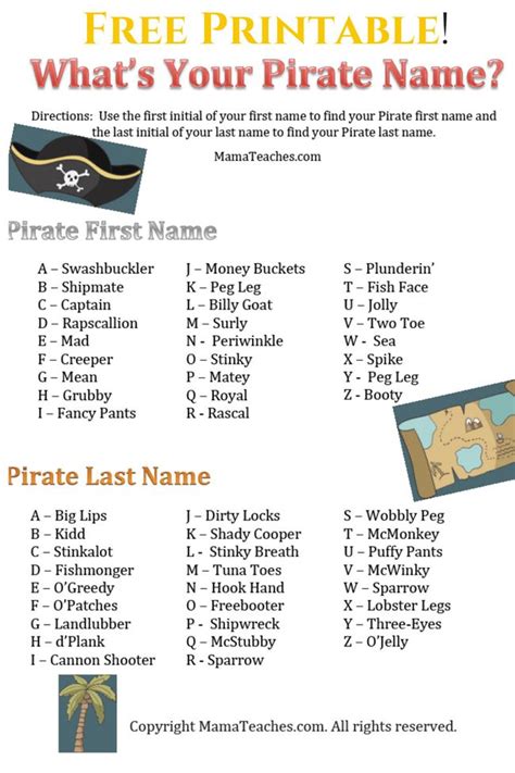 Find Your Pirate Name For Talk Like A Pirate Day Pirate