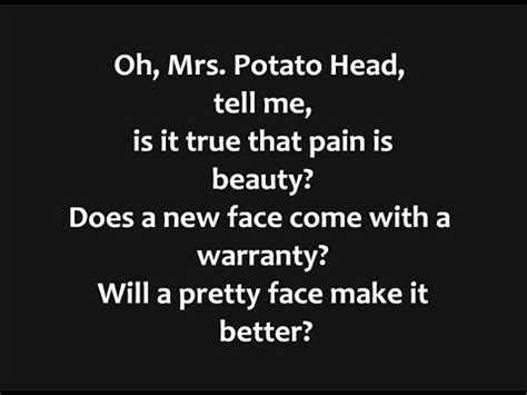 • use the id to listen to the song in roblox games. Melanie Martinez - Mrs. Potato Head Lyrics - YouTube