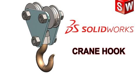 Crane Hook Tutorial Solidworks Tutorial With Orignal Drawing Youtube