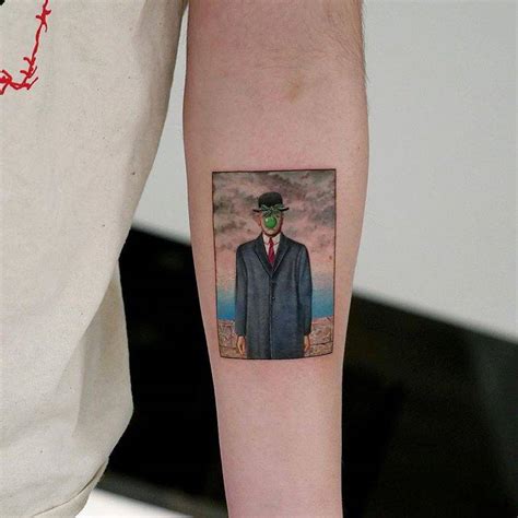 Rene Magritte Son Of Man Tattoo