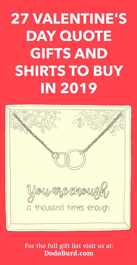 Share them with your significant other. 27 Valentine's Day Quote Gifts and Shirts to Buy in 2019 ...