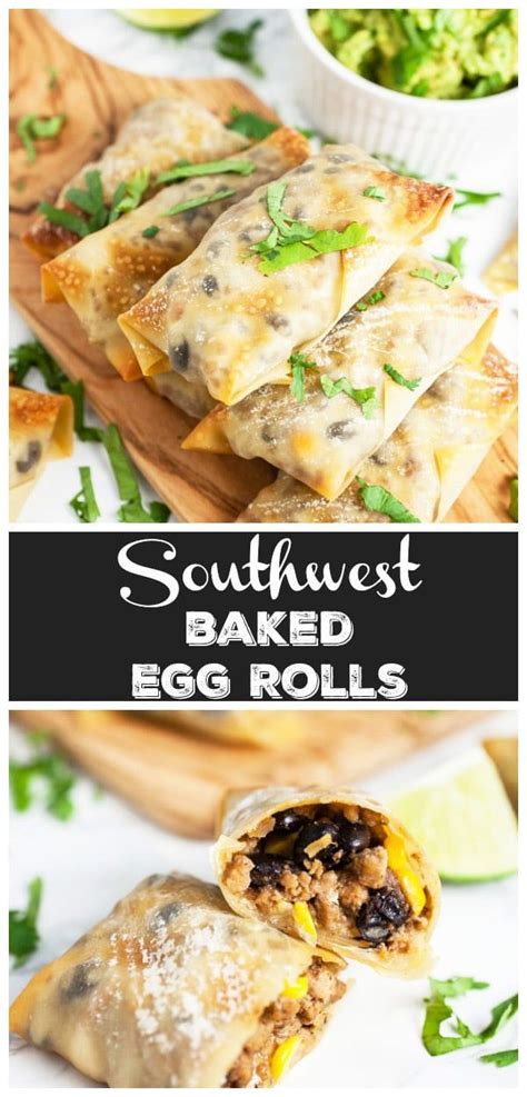 Maybe you would like to learn more about one of these? Baked Southwest Egg Rolls | Recipe in 2020 | Healthy ...