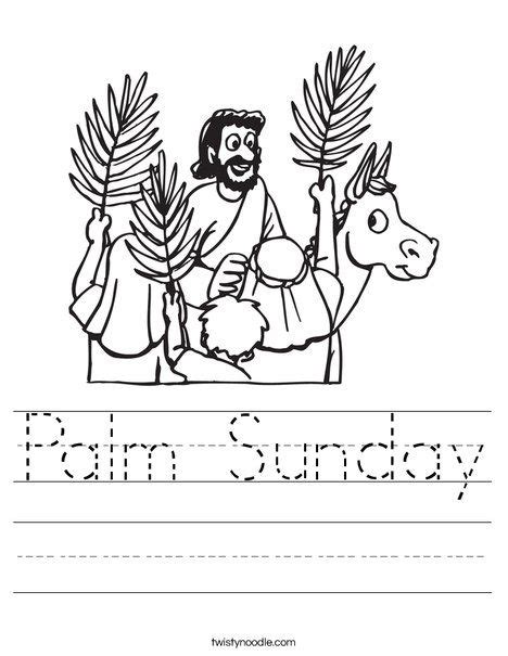 Palm Sunday Worksheet Sunday School Coloring Pages Palm Sunday