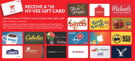 May 31, 2021 · to get a gift card, the vaccination must be done between june 1 and nov. Hy-Vee Gift Card Promotion, Get $10 Card with $100+ Purchase of Mastercard, Lowe's and More ...