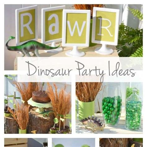 The party was celebrated at my friend's house at tohana. Boy's Dinosaur Birthday Party Ideas (With images ...