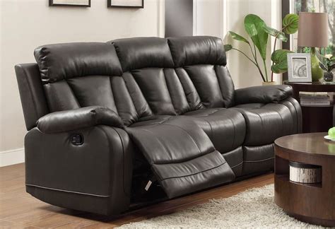 Loveseats recliner sofa and recliner chair replacement cable. Cheap Recliner Sofas For Sale: Black Leather Reclining ...