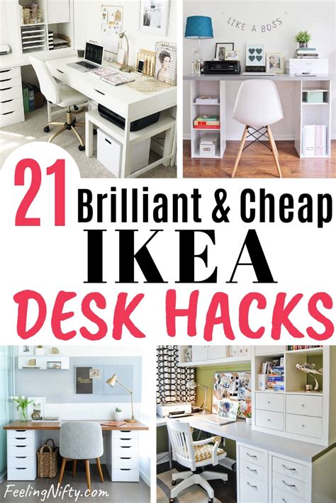 21 Awe Inspiring Ikea Desk Hacks That Are Affordable And Easy Ikea Diy