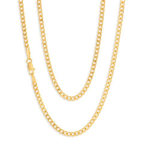 Buy 9ct Yellow Gold 40cm 70 Gauge Curb Chain And Pay Later Humm