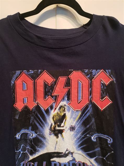 Vtg S Acdc World Tour T Shirt Ballbreaker Grap Gem