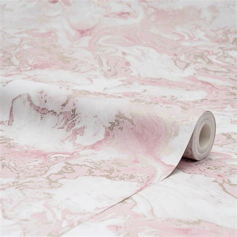 I Love Wallpaper Liquid Marble Wallpaper Pink Gold Wallpaper From I