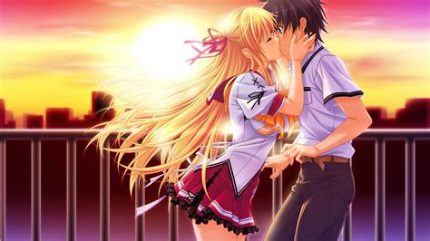 Free Download Anime Girl Boy Kissing Hd Wallpaper Stylishhdwallpapers