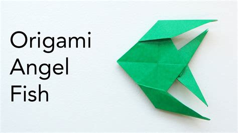 Easy Origami Angelfish Tutorial Youtube