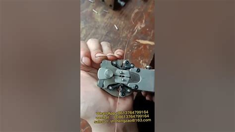 Cold connecting machine for cable equipment - YouTube