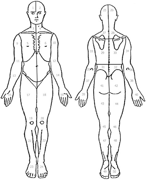 These can be of several types, including direct and indirect. The body diagram used by FM patients to indicate local pain comprised... | Download Scientific ...