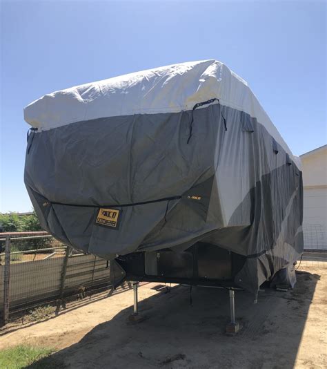 Adco Tyvek All Climate Wind Rv Cover For 5th Wheel Toy Hauler Up To