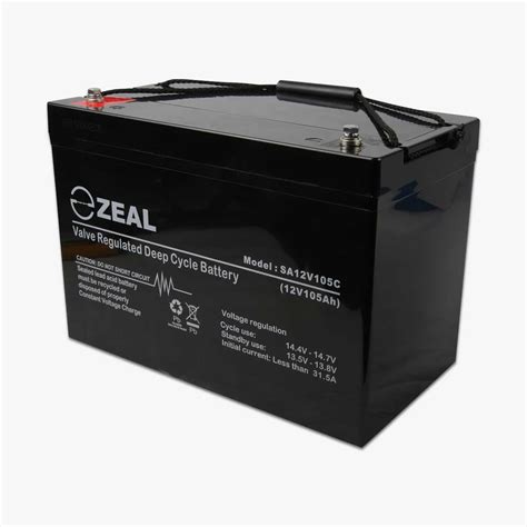 Zeal 12v 105ah Agm Deep Cycle Battery Hk Aus4wd